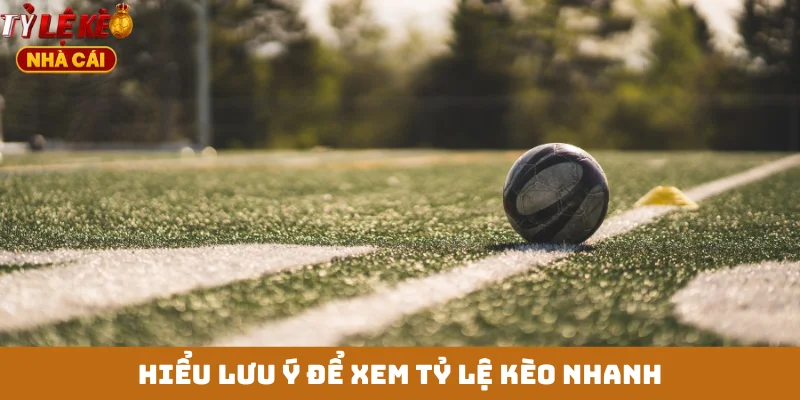 Hiểu lưu ý để xem tỷ lệ kèo nhanh